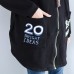 black autumn hooded cotton coats plus size casual zippered casaul cardigans outwear